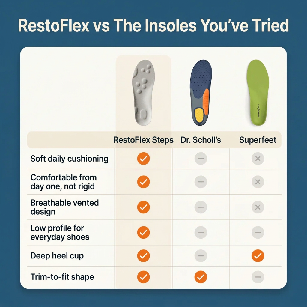 Restoflex Steps™ - The Most Comfortable Orthopedic Insoles For Your Feet